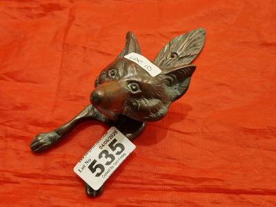 FOX METAL DOOR KNOCKER