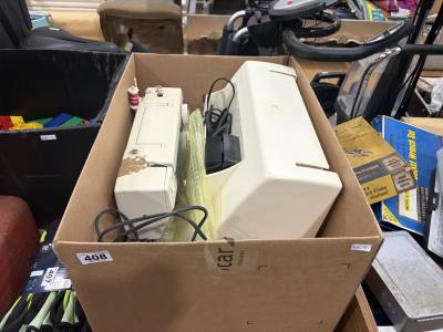 2 X ELECTRIC SEWING MACHINES