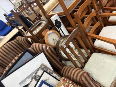 4 X BARLEY TWIST DINING CHAIRS
