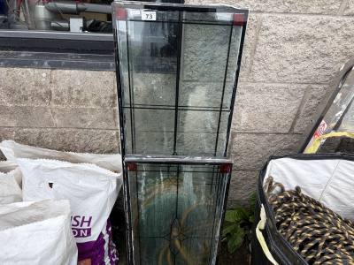 4 X STAINED GLASS WINDOWS