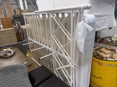 METAL DOUBLE BEDFRAME + MATTRESS