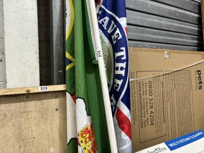 2 FLAG POLES