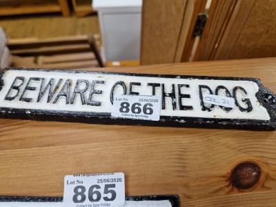 BEWARE OF THE DOG SIGN