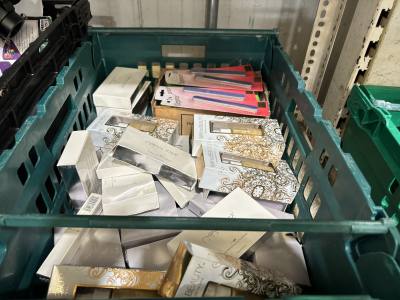 BOX OF COSMETICS/MIRRORS