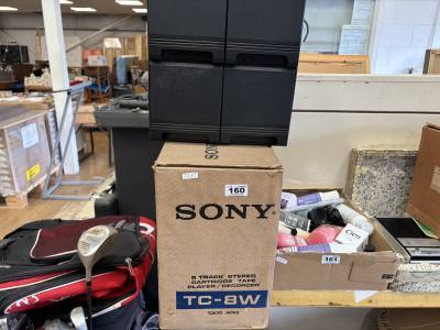 SONY 8 TRACK STEREO + CD RACK