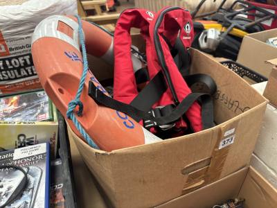 BOX OF BOATING ACCESSORIES