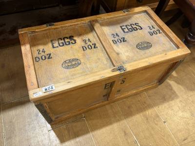 ANTIQUE RAILWAY TRAVEL CRATE
