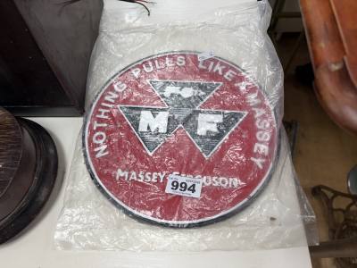 CAST MASSEY FERGUSON SIGN