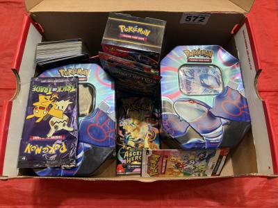 BOX OF POKEMON CARDS