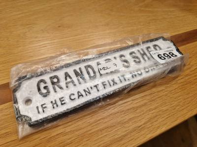 GRANDADS SHED SIGN