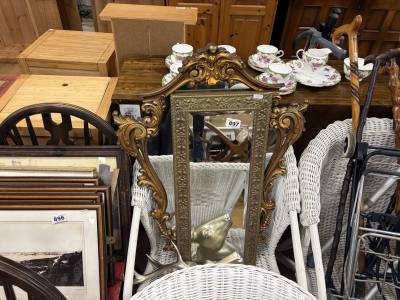 2 X MIRRORS + DEER HEAD SCULPTURE