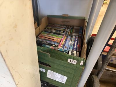 2 X BOXES OF DVDS
