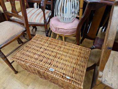 RATTAN CHAIR + BOX