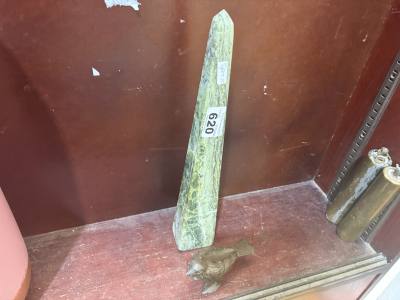 MARBLE OBELISK + CAST BORD