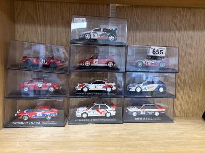 LOT OF COLLECTORS RALLY CARS