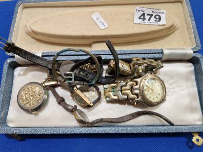 BOX OF WATCHES