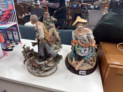3 X CAPODIMONTE FIGURES