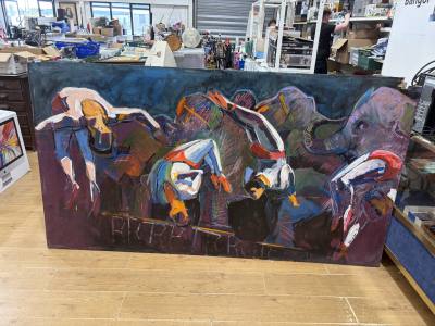 13 X CIRCUS CIRCUS COMMISSIONED PAINTINGS G. BROWN/ F. MCCREADIE