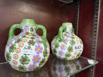 PAIR OF 70'S GESCH VASES