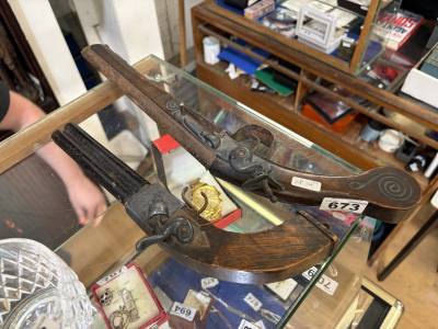 2 X ORNAMENTAL PISTOLS