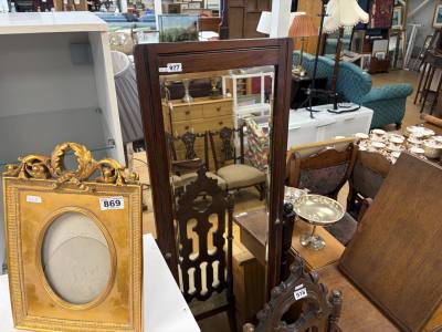 EDWARDIAN CHEVAL MIRROR