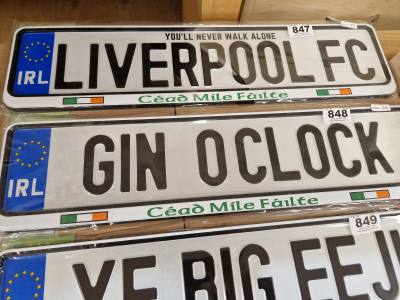 NOVELTY NUMBER PLATE