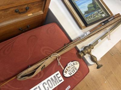 SPLIT CANE BOAT ROD + FLY ROD