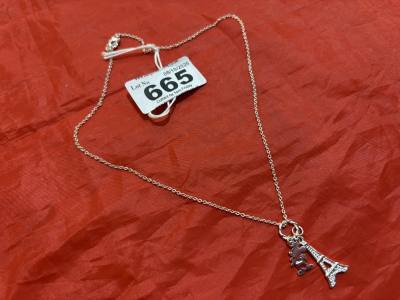 SILVER DISNEY NECKLACE