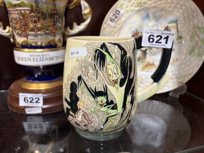 RARE CARLTON WARE SPOOKY TANKARD