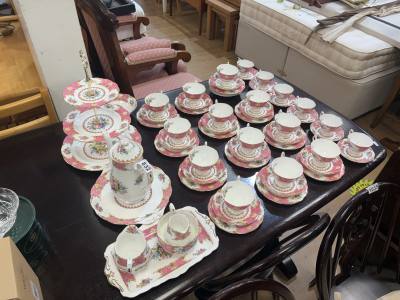 ROYAL ALBERT "LADY CARLYLE" TEA SET