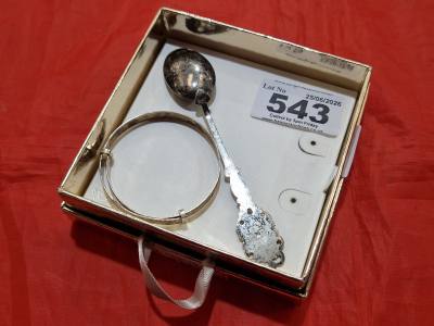 SILVER BABY BANGLE + SPOON (16.2 GRAMS)