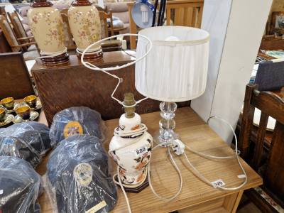 MASONS LAMP + GLASS LAMP