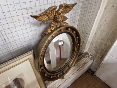 GILT CONVEX MIRROR