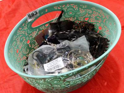 BOX OF DRESS JEWELLERY