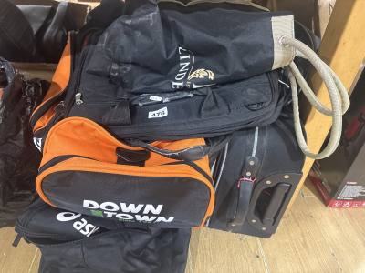 LOT OF BAGS + CURTAINS