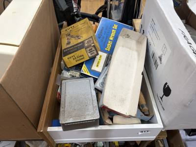 BOX OF VINTAGE TOOLS
