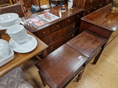 STAG DRAWER CHEST + PR BEDSIDES