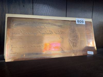 BRASS PAINTING PLATE