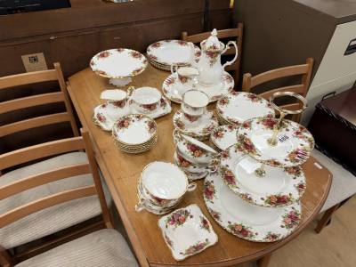 LOT OF ROYAL ALBERT COUNTRY ROSE