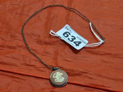WEDGWOOD SILVER PENDANT + CHAIN