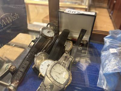 LOT OF DRESS WATCHES + CUFFS ETC.