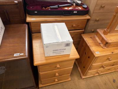 PINE DRAWER CHEST + BEDSIDE