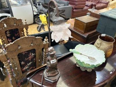 BRONZE FIGURE LAMP