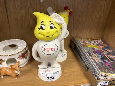 PAIR OF ANDY + ABBY ESSO FIGURES