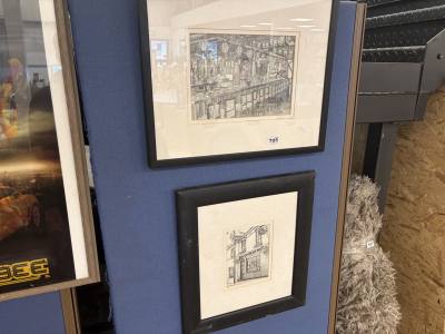 2 X JULIA MCGOWAN YACHTSMAN DONAGHADEE SKETCHES 