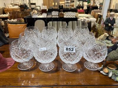 12 X TYRONE CRYSTAL BRANDY BALLOONS