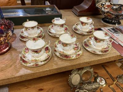 LOT OF ROYAL ALBERT COUNTRY ROSE