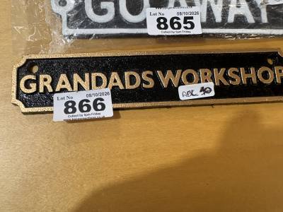 GRANDA'S WORKSHOP SIGN
