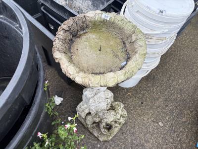 STONE BIRD BATH