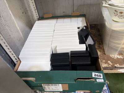 BOX OF EMPTY JEWELLERY BOXES